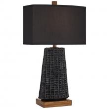 Pacific Coast Lighting 999H7 - Tl-Poly Pleated Sculpture Black Finish
