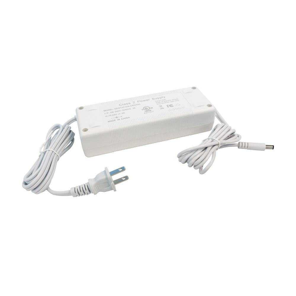 24V 96W Cord + Plug Direct Plug-in Driver, White