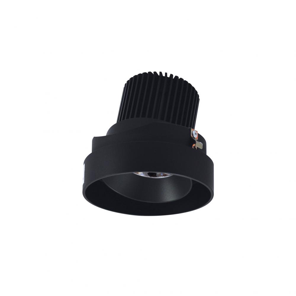 4" Iolite LED Round Trimless Adjustable, 10-Degree Optic, 800lm / 12W, 2700K, Black Adjustable /