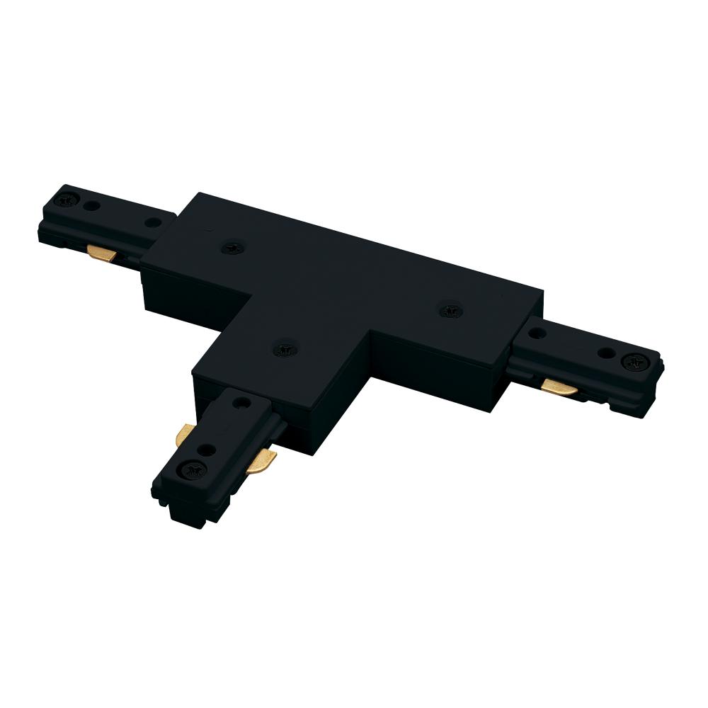 T Connector, 1 Circuit Track, Black