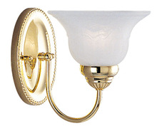 Livex Lighting 1531-02 - 1 Light Polished Brass Bath Light