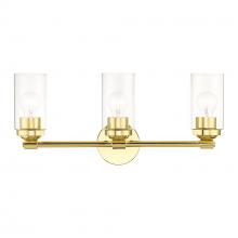 Livex Lighting 18083-02 - 3 Light Polished Brass Vanity Sconce