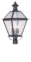Livex Lighting 2054-07 - 4 Light Bronze Outdoor Post Lantern