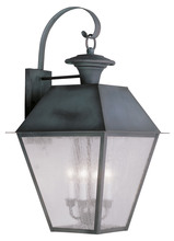 Livex Lighting 2172-61 - 4 Light Charcoal Outdoor Wall Lantern