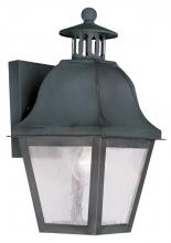 Livex Lighting 2550-61 - 1 Light Charcoal Outdoor Wall Lantern
