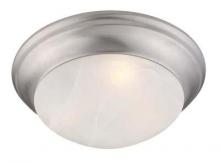 Livex Lighting 7302-91 - 1 Light Brushed Nickel Ceiling Mount