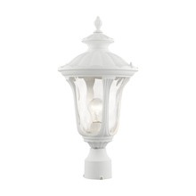 Livex Lighting 7855-13 - 1 Lt Textured White Outdoor Post Top Lantern