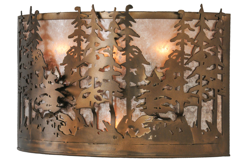20" Wide Tall Pines Wall Sconce