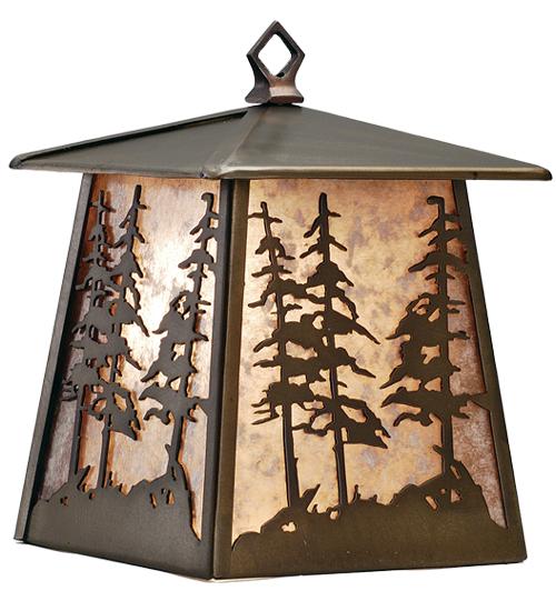 7.5"W Tall Pines Hanging Wall Sconce