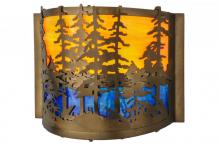 Meyda Blue 146953 - 12" Wide Tall Pines Wall Sconce