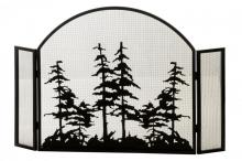 Meyda Blue 147758 - 50" Wide X 34" High Tall Pines Arched Fireplace Screen