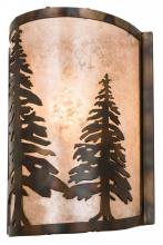 Meyda Blue 178370 - 8" Wide Tall Pines Wall Sconce