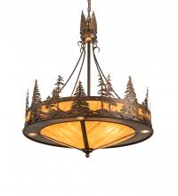 Meyda Blue 215159 - 30" Wide Tall Pines Inverted Pendant