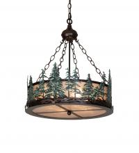 Meyda Blue 226960 - 22" Wide Tall Pines Inverted Pendant
