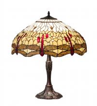 Meyda Blue 232803 - 26" High Tiffany Hanginghead Dragonfly Table Lamp