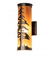 Meyda Blue 237938 - 5.5" Wide Tall Pines Wall Sconce