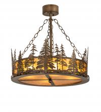 Meyda Blue 244121 - 23" Wide Tall Pines Inverted Pendant