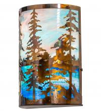 Meyda Blue 250945 - 12" Wide Tall Pines Wall Sconce