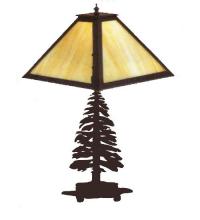 Meyda Blue 27103 - 21"H Tall Pines Table Lamp