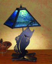 Meyda Blue 32566 - 21"H Leaping Bass Table Lamp