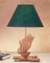 Meyda Blue 32582 - 13.5"H Leaping Bass Table Lamp
