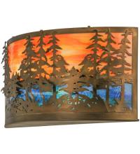 Meyda Blue 66935 - 24" Wide Tall Pines Wall Sconce