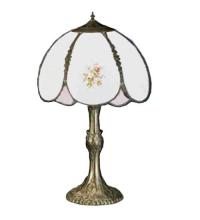 Meyda Blue 68597 - 22"H Roses Hand Painted Table Lamp