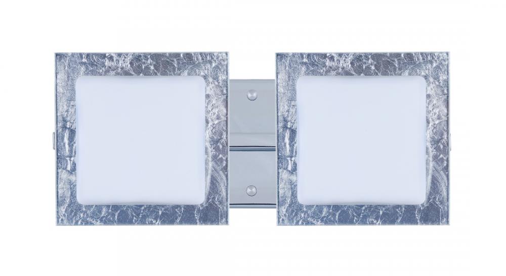 Besa Wall Alex Chrome Opal/Silver Foil 2x50W G9