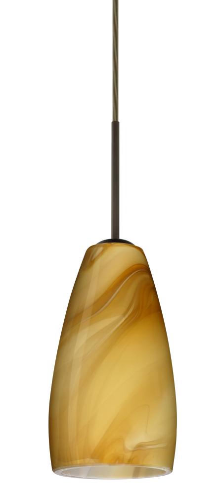 Besa Chrissy Pendant For Multiport Canopy Bronze Honey 1x50W B10 Medium Base