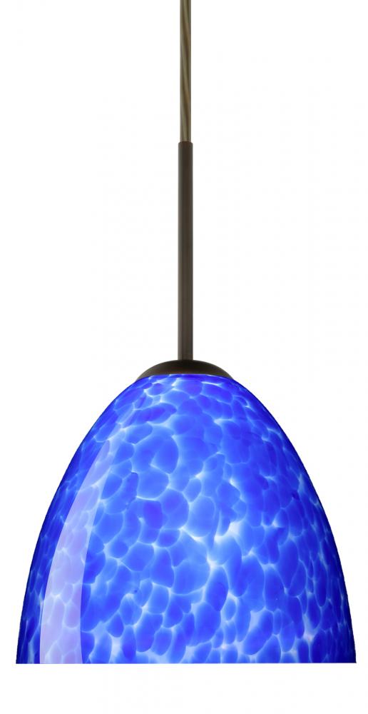 Besa Sasha LED Pendant For Multiport Canopy B Blue Cloud Bronze 1x9W LED