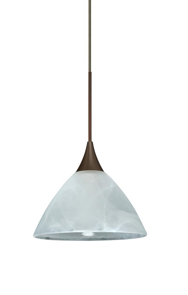 Besa Pendant For Multiport Canopy Domi Bronze Marble 1x5W LED