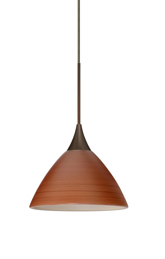Besa Pendant For Multiport Canopy Domi Bronze Cherry 1x5W LED
