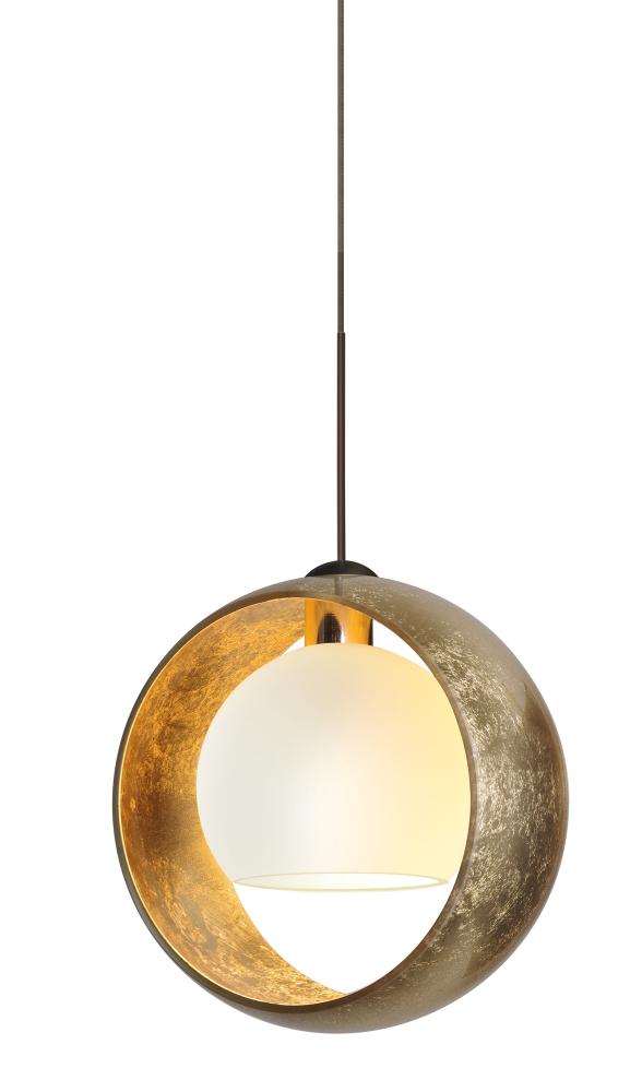 Besa Pendant For Multiport Canopy Pogo Bronze Gold/Inner Gold 1x5W LED