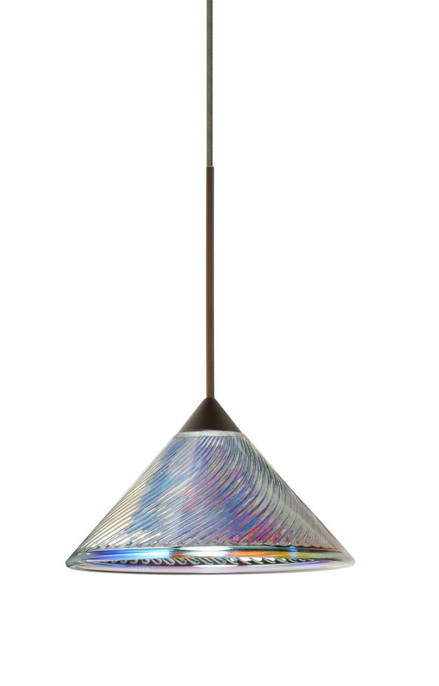 Besa Pendant For Multiport Canopy Swirl Bronze Dicro Swirl 1x5W LED