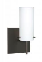Besa Lighting 1SW-440307-LED-BR-SQ - Besa Wall With SQ Canopy Copa 3 Bronze Opal Matte 1x5W LED
