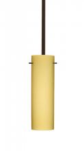 Besa Lighting 1TT-4930VM-MED-BR - Besa Stem Copa Pendant Bronze Vanilla Matte 1x40W B10 Medium Base