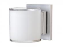 Besa Lighting 1WS-7180SF-LED-SN - Besa Wall Pogo Satin Nickel White/Inner Silver 1x5W LED