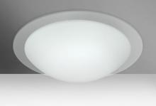 Besa Lighting 977000C - Besa Ceiling Ring 19 White/Clear 3x60W Medium Base