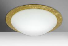 Besa Lighting 9770GFC - Besa Ceiling Ring 19 White/Gold Foil Ring 3x60W A19