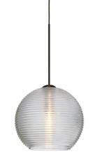 Besa Lighting X-461500-LED-BR - Besa Pendant For Multiport Canopy Kristall 6 Bronze Clear 1x5W LED