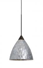 Besa Lighting X-EVESS-BR - Besa, Eve Cord Pendant For Multiport Canopies, Stone Silver Foil, Bronze Finish, 1x50