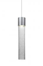 Besa Lighting X-WAND12CL-LED-SN - Besa, Wanda 12 Cord Pendant For Multiport Canopy, Clear Bubble, Satin Nickel Finish,