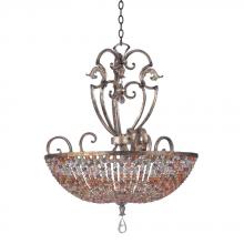Kalco 2567AF - Chesapeake 7 Light 32 Inch Pendant With Beaded Bowl Shade