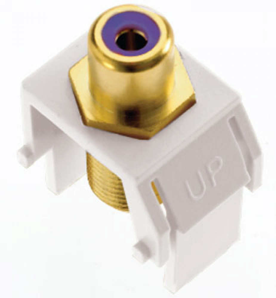 adorne? Subwoofer RCA to F-Connector, White