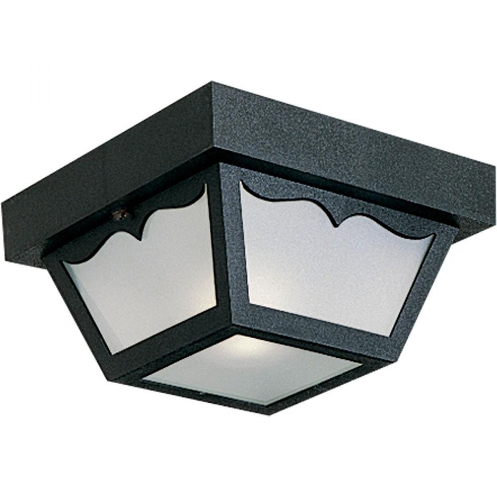 One-Light 8-1/4" Flush Mount for Indoor/Outdoor use