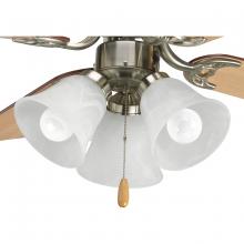 Progress P2600-09WB - AirPro Collection Three-Light Ceiling Fan Light