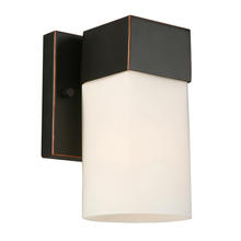 Eglo 202858A - 1x60W Wall Light With Oil Rubbed Bronze Finish & Frosted Glass