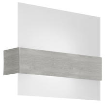 Eglo 86997A - 1x100W Wall Light With Matte Nickel Finish & Satin Glass