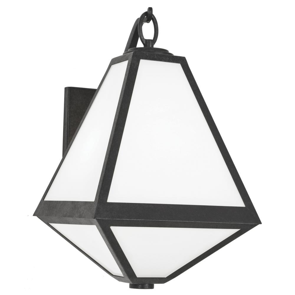 Brian Patrick Flynn for Crystorama Glacier 2 Light Black Charcoal Outdoor Sconce