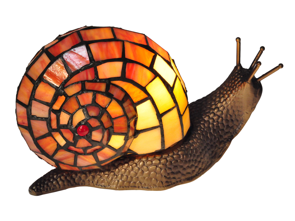 Snail Tiffany Accent Table Lamp